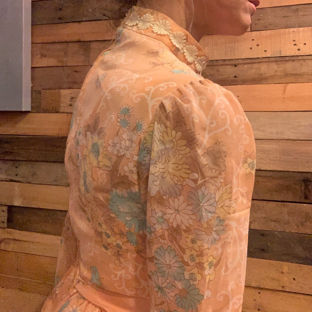 ✖️Vintage Daisy 70s Dress Longsleeve - Picture 4 of 13
